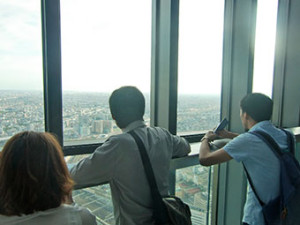 名古屋の高層ビル内の一つです。名古屋を一望できます。